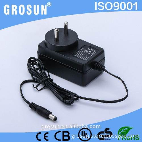 Wholesale DC Output 12V 1A 1.5A 2A Indian Plug Adapter 12W 18W 24W AC DC Adapter for Indian Plug with BIS Rohs CE Certificate